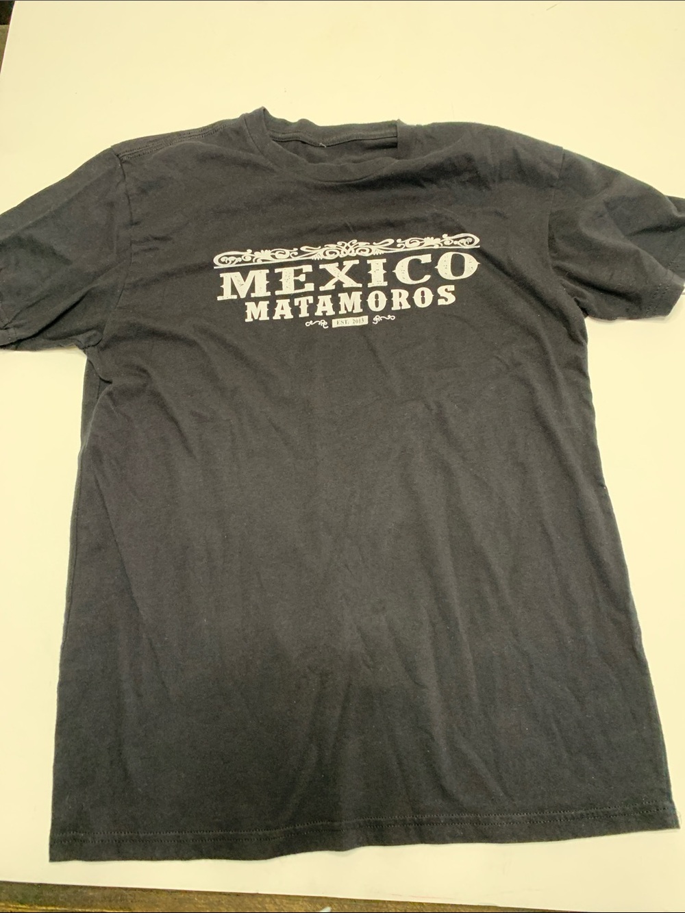 Mexico Matamoros Black Graphic Tee - Short Sleeve Cotton Shirt